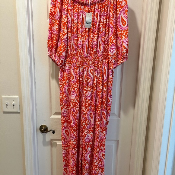 Jumpsuit, off shoulder, size 16/18 - Picture 1 of 7